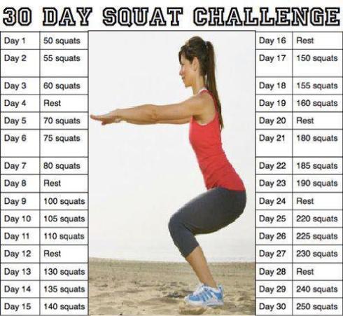 30 day squat challenge