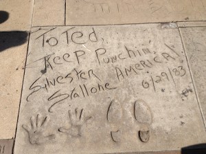 omgomgomg Sylvester Stallone put his hands there! Right there! Which means so did I! lol