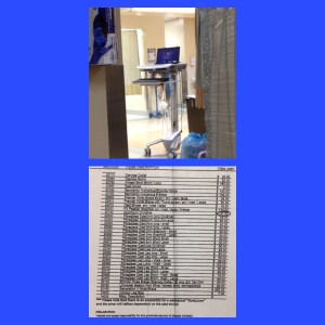 the portable comp the doc brings over when they come see you and the bill for the crutches