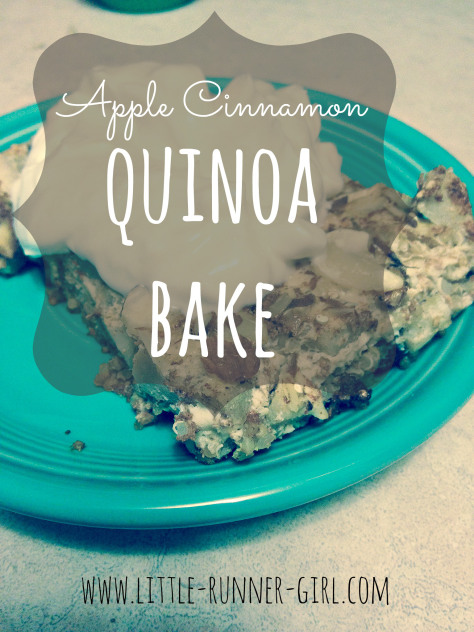 Apple cinnamon quinoa bake