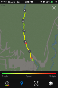 the hike up the mountain and back