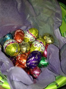 with chocolate inside, Mmm!