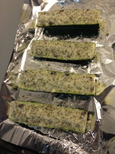 cheese and herbs sprinkled on top