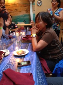 A candle in a piece of baklava, classic? ;)