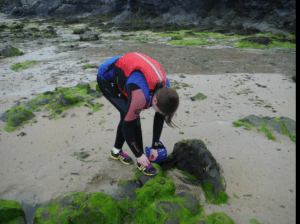Final prep on the beach before heading to the cliffs...I didn't tell him to take this one lol