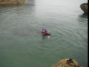 Happy and safe bobbing about in the ocean
