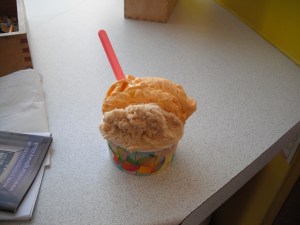 Hot summer day + ice cream = happiness