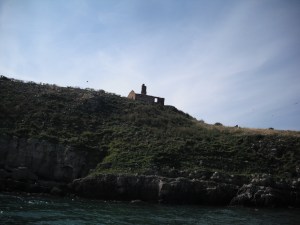 abandoned building on the island