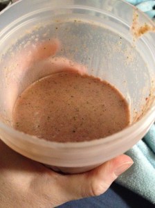 reddish. not green. there is no green colour there...