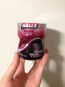 Black Cherry Flavour Halls, Mmm.