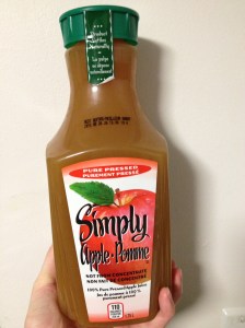 Apple Juice - a sick person's best friend.