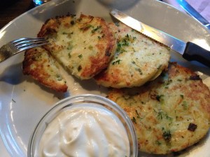 Potato Pancakes with sour cream
