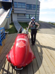 Decked out and ready to bobsled!
